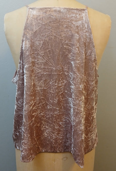 XXL MOSSIMO Pink Crushed Velvet Tank Top