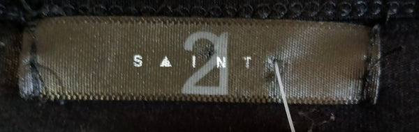 XXL SAINTS 21 Black V-Neck Top