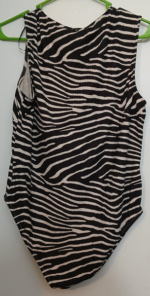 XL H&M Zebra Print Bodysuit