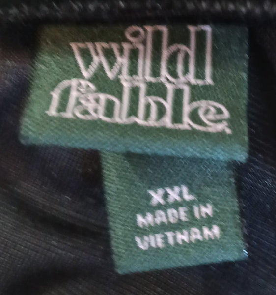 XXL WILD FABLE Black Crushed Velvet Jumpsuit