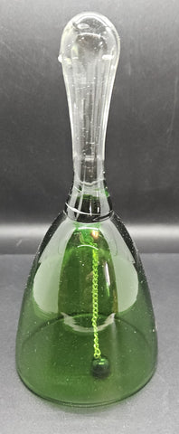 Vintage Green Glass Bell