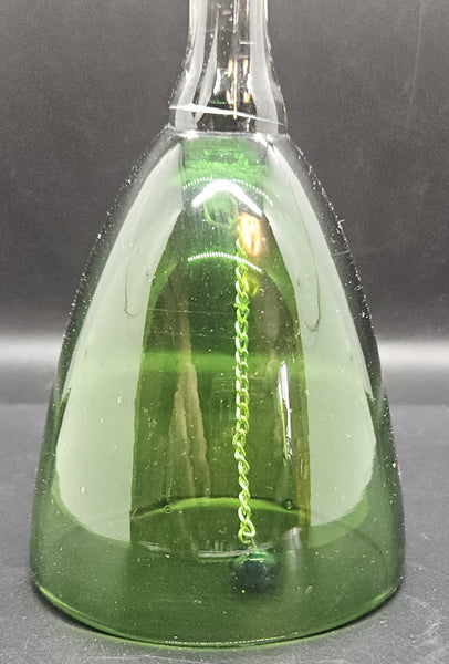 Vintage Green Glass Bell
