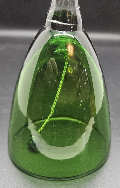 Vintage Green Glass Bell
