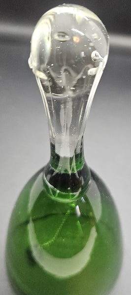 Vintage Green Glass Bell