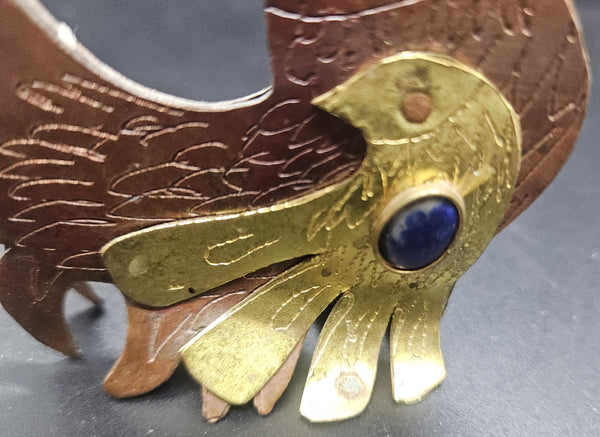 Cezar Vasquez 3" Vintage MCM Metal Chile Copper Rooster