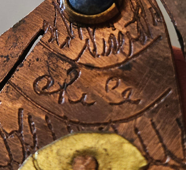 Cezar Vasquez 3" Vintage MCM Metal Chile Copper Rooster