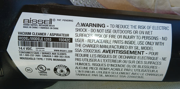 BISSELL Bolt XRT 2-1 Pet Brush Stick Vacuum Cleaner Model 1315