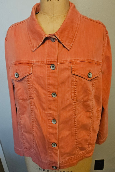 MERONA 24/26W Orange Jean Jacket