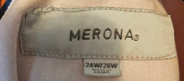 MERONA 24/26W Orange Jean Jacket