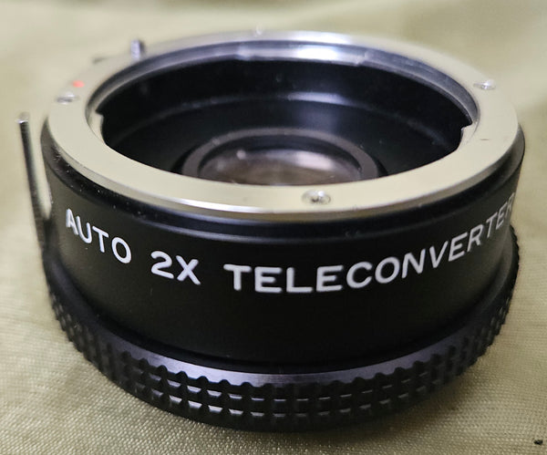 Vintage ROKINON Auto 2X Teleconverter (NF) w/ Case