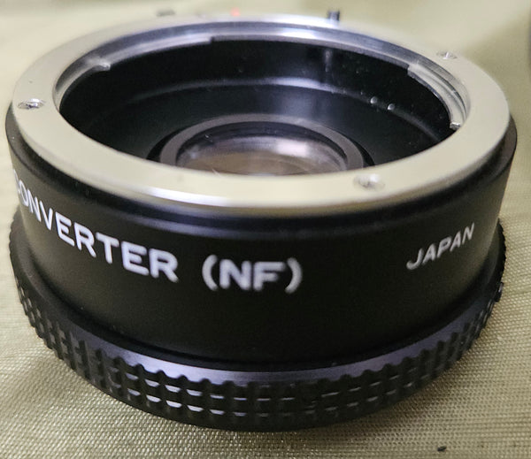 Vintage ROKINON Auto 2X Teleconverter (NF) w/ Case