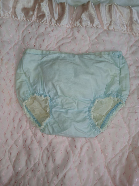 Vintage Nannette Light Blue Baby Dress & Matching Diaper Cover