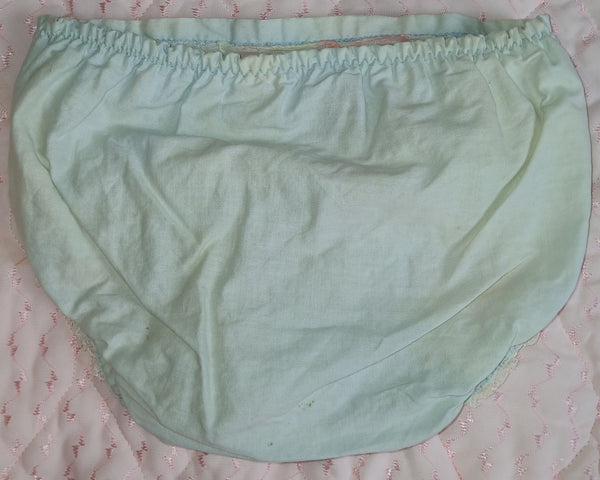 Vintage Nannette Light Blue Baby Dress & Matching Diaper Cover