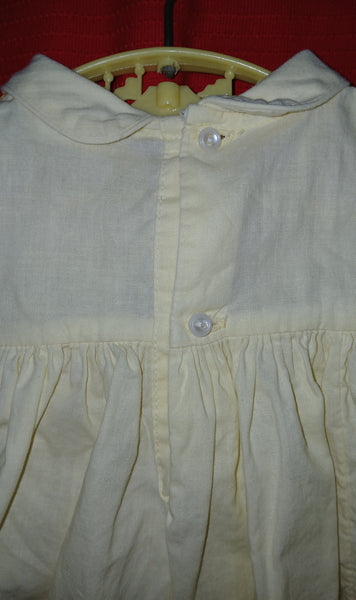 NANNETTE Vintage Yellow Embroidered Kangaroo Dress