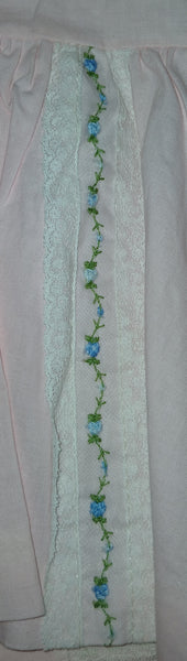 Size Xl Cuvver-Ups By Cutler Pink Shirt With Blue Roses Pattern