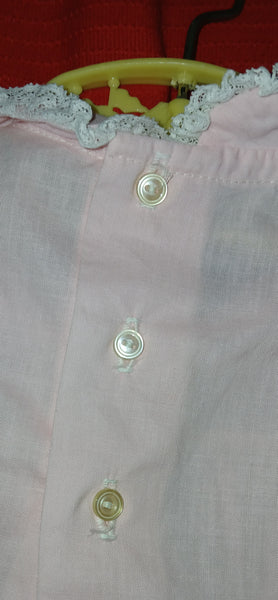 Size Xl Cuvver-Ups By Cutler Pink Shirt With Blue Roses Pattern
