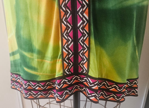 Medium CALVIN KLEIN Multi-color Tropical Halter Dress