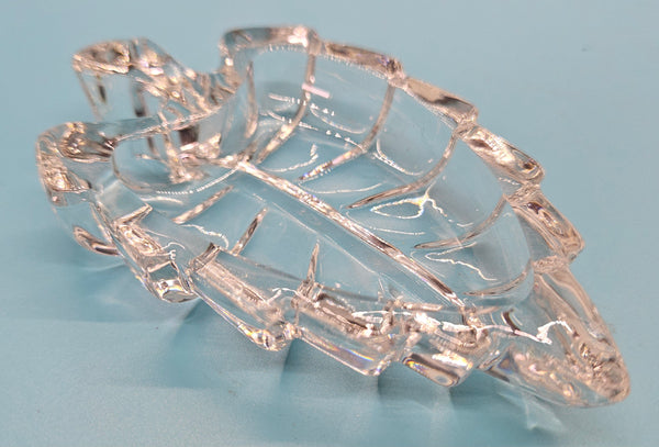 Clear Glass Vintage Leaf Nut / Mint Dish