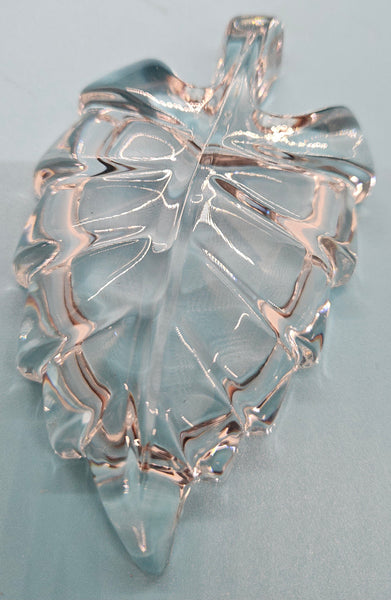 Clear Glass Vintage Leaf Nut / Mint Dish