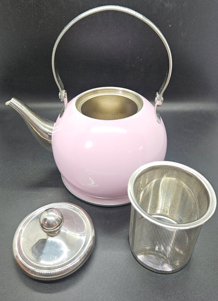 Pink 32 Ounce Teapot w/ Inside Strainer