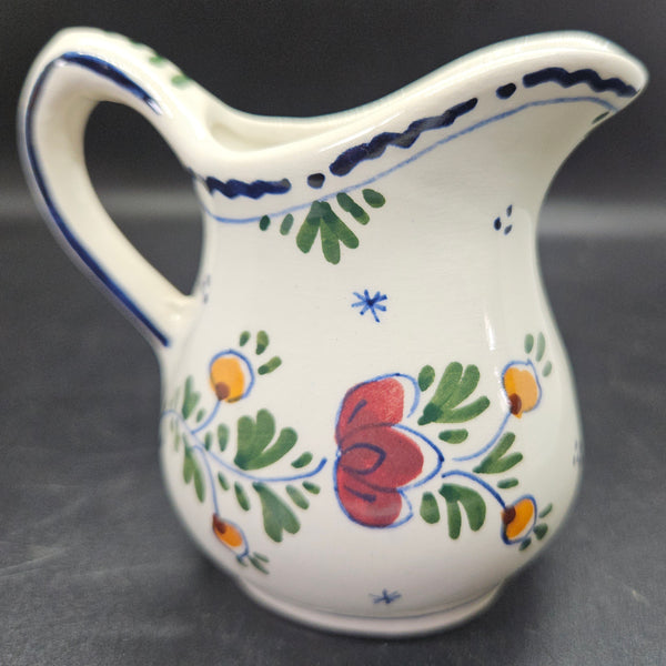 Vintage DELFT Hand Painted Holland Windmill Pottery Pitcher