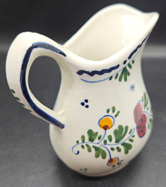 Vintage DELFT Hand Painted Holland Windmill Pottery Pitcher