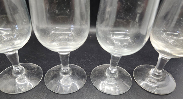 Set of 4 Vintage Clear 2 Oz Glasses