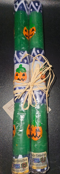 Lot of 4-Pc Halloween Decorations (Candles, Candle Holder & Candy Dish)