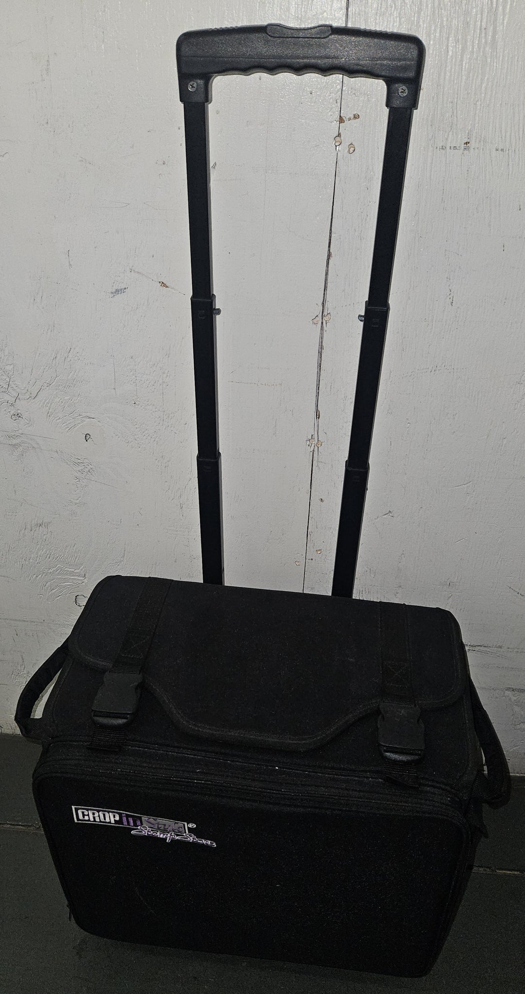 CROP IN STYLE STAMP Scrapbooking Storage Rolling Travel Bag