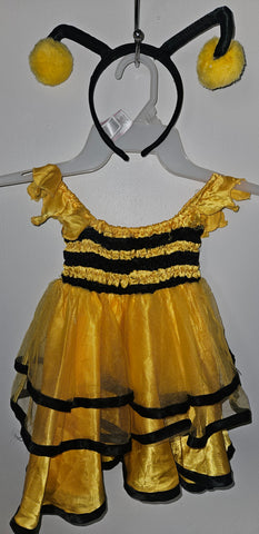 Girls 2T 2-Pc Bee Costume (Small Flaw)