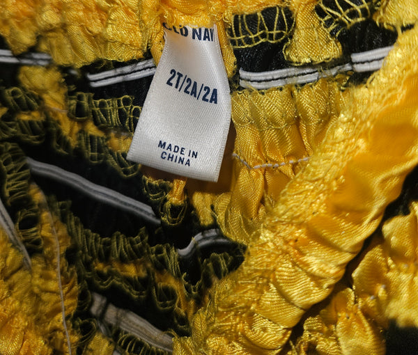 Girls 2T 2-Pc Bee Costume (Small Flaw)