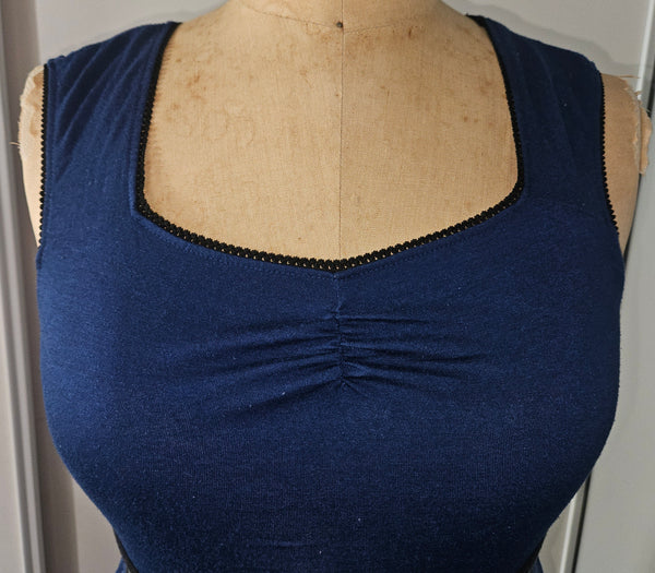 Doctor Who BBC Large Blue TARDIS Police Public Call Box Sleeveless Skater Dress