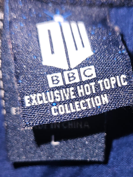 Doctor Who BBC Large Blue TARDIS Police Public Call Box Sleeveless Skater Dress