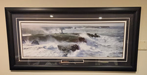Framed Art Print of Avis de Coup de Vent sur les Poulains by Philip Plisson