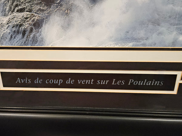 Framed Art Print of Avis de Coup de Vent sur les Poulains by Philip Plisson