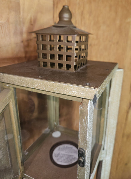 Unique Triple Tower Wood Folding Home Decor Lantern Stand