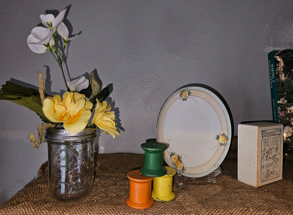 Shelf in a Box - 19 Piece White Floral Garden Theme