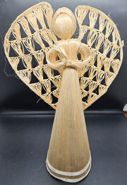 Corn Husk 13" Praying Angel
