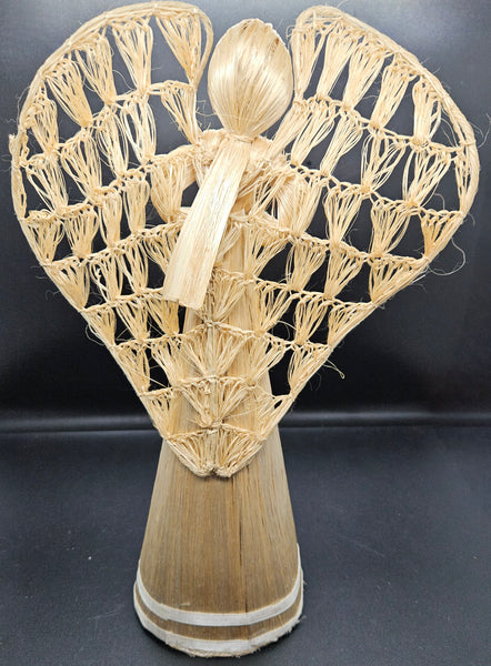 Corn Husk 13" Praying Angel