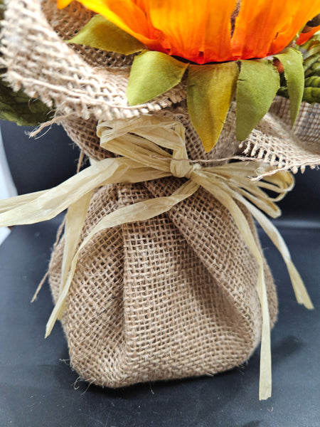 Brand New Thanksgiving Harvest Fall Faux Floral Arrangement