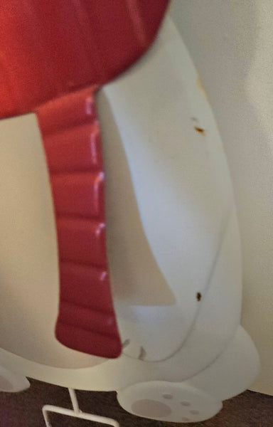 Christmas 30" Penguin & Polar Bear Metal Outdoor Festive Sign