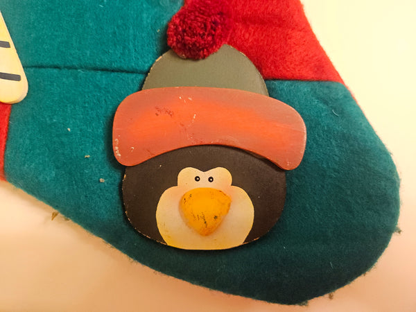 Be Merry Wood Ornament Christmas Stocking