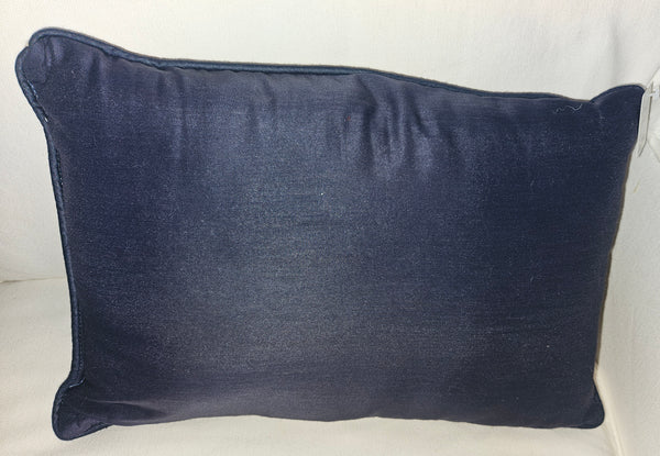 Vintage 12" x 17" Needlepoint Noel Throw Pillow