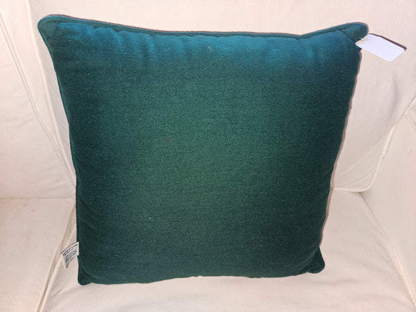 Vintage RIVERDALE 16" x 16" Needlepoint Christmas Tree Pillow