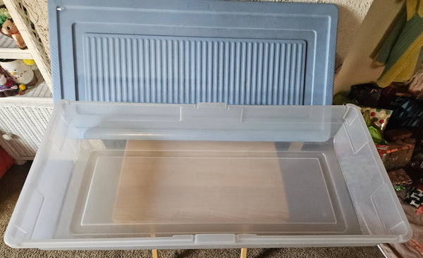 Rubbermaid Plastic Under the Bed / Wrapping Paper Organizer