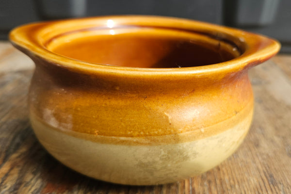 Set of 10 ACOPA Brown & Tan Stoneware Soup Crock Bowl