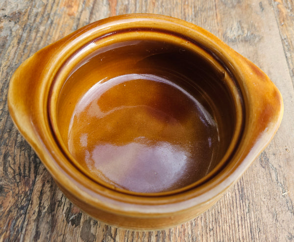 Set of 10 ACOPA Brown & Tan Stoneware Soup Crock Bowl