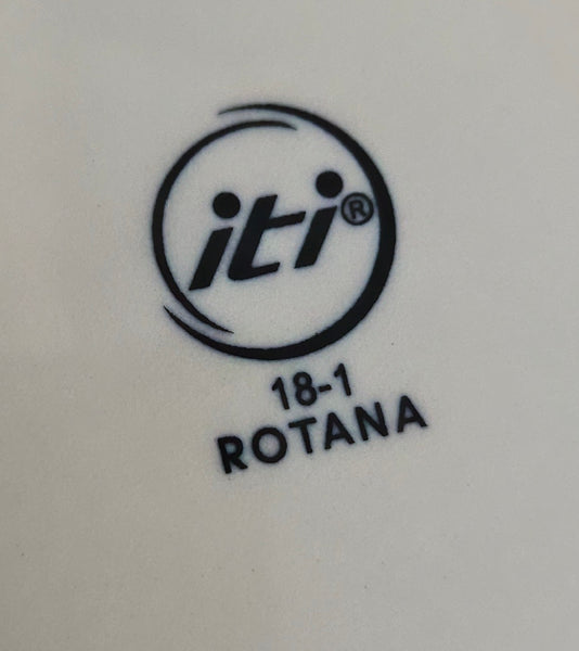 Lot of 12 Gray Swirl ITI Rotana 10 1/4" Stoneware Dinner Plates