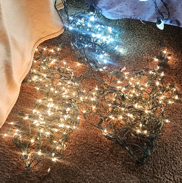 Lot of 7 White String Lights