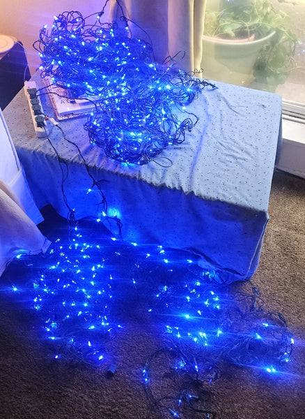 Lot of 4 Blue Net Lights